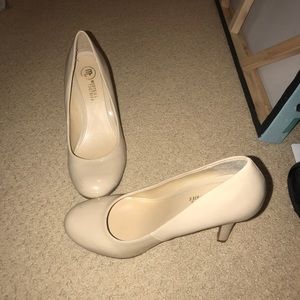 Nude/Cream high heels